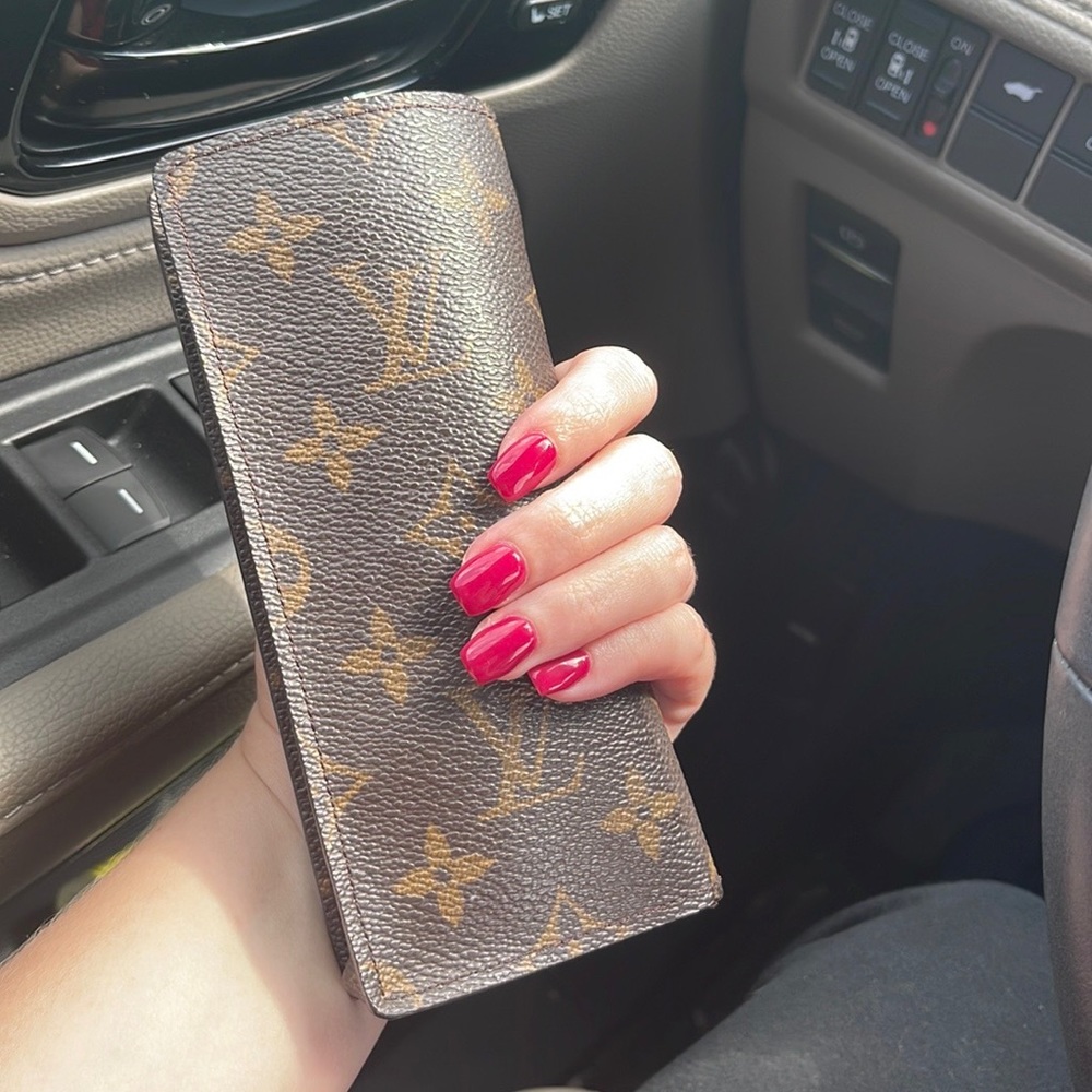 Louis Vuitton sunglasses case (sunglasses not included)